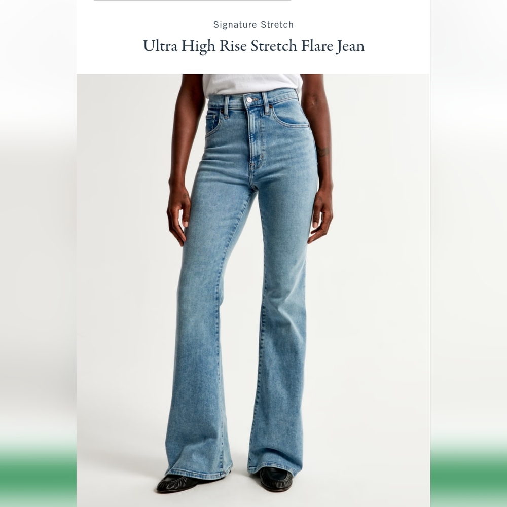 Abercrombie and Fitch 70s Vintage Flare Ultra High Rise Jeans